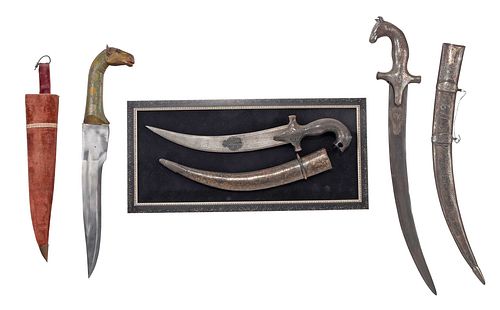 THREE INDO-PERSIAN DAGGERSthree