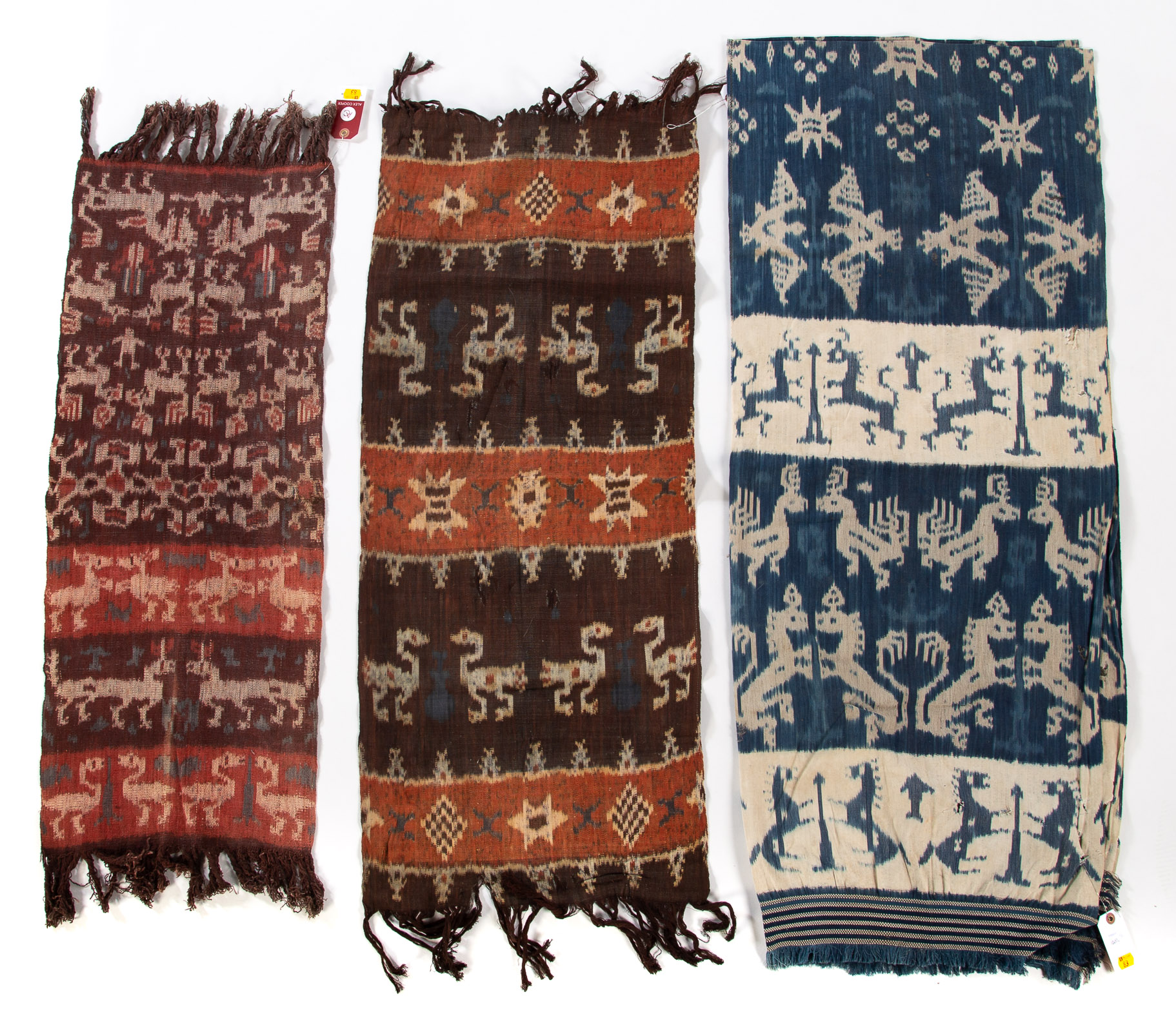 THREE INDONESIAN IKAT WEAVINGS