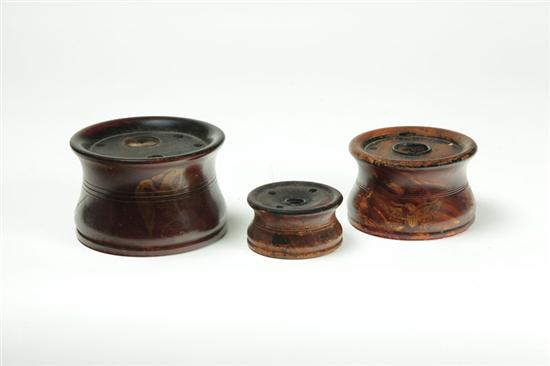 THREE INKWELLS BY SILLIMAN. 