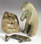 Three Inuit Animal Carvingsthe