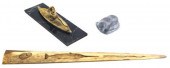 THREE INUIT CARVINGS: SCRIMSHA