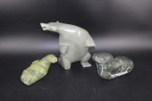 THREE INUIT / ESKIMO GREEN STO