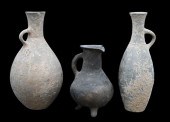 THREE IRANIAN POTTERY PIECESTh