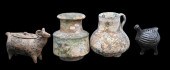 THREE IRANIAN STYLE POTTERY GR