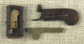 Three iron and brass bleeders