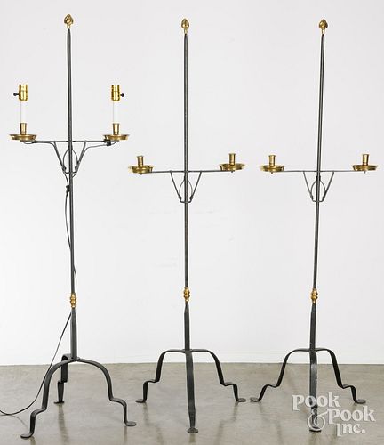 THREE IRON AND BRASS