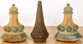 THREE IRON ARCHITECTURAL ELEME