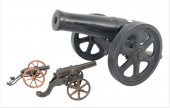 THREE IRON CIVIL WAR CANNONS,