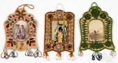 THREE IROQUOIS INDIAN BEADED P