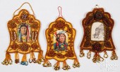 THREE IROQUOIS INDIAN BEADED P