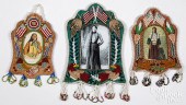 THREE IROQUOIS INDIAN BEADED P