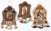 THREE IROQUOIS INDIAN BEADED P