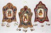 THREE IROQUOIS INDIAN BEADED P
