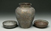 Three Islamic metal vessels: c