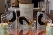 THREE ITALIAN ART GLASS FISH P