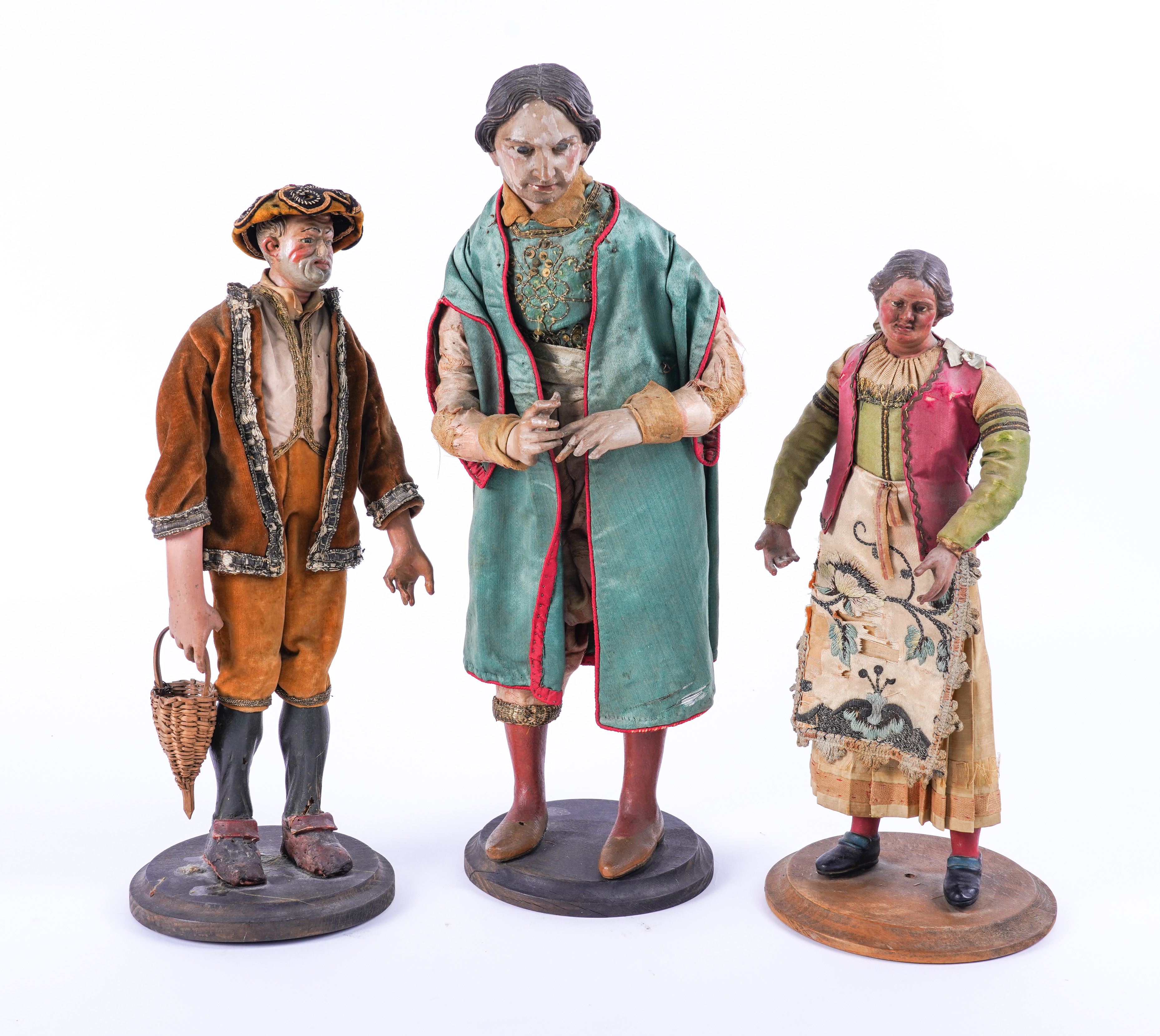 THREE ITALIAN CRÈCHE OR