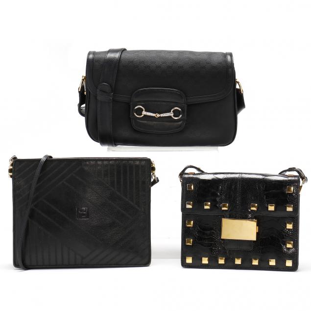 THREE ITALIAN DESIGNER HANDBAGS A