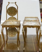 THREE ITALIAN FLORENTINE DECOR