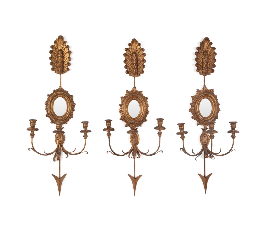 THREE ITALIAN GILTWOOD THREE