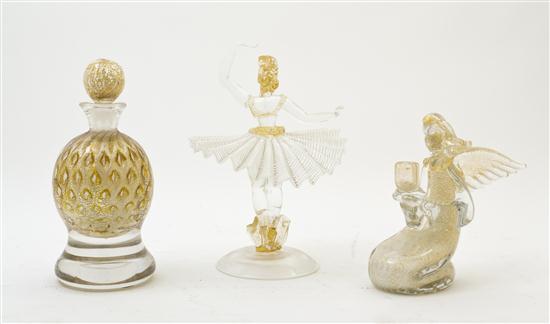* Three Italian Glass Articles