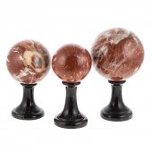 THREE ITALIAN GRADUATED MARBLE