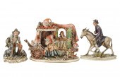 THREE ITALIAN PORCELAIN FIGURA