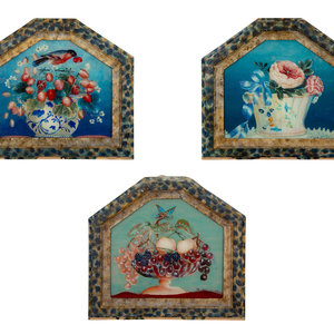 Three Italian Reverse Paintings