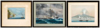 Three Italian School watercolors,