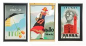 THREE ITALIAN TRAVEL POSTERS.