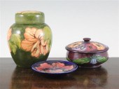 Three items of Moorcroft potte