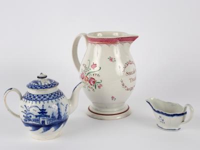 Three items of Staffordshire