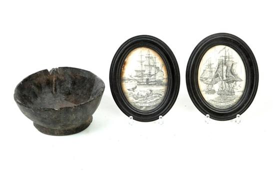 THREE ITEMS.  Probably American.