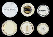 THREE IVORY WHIST COUNTER BOXE