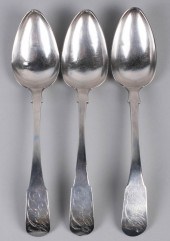 THREE J. HOWELLS COIN SILVER P