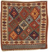 THREE JAFF KURD MATS, PERSIA,