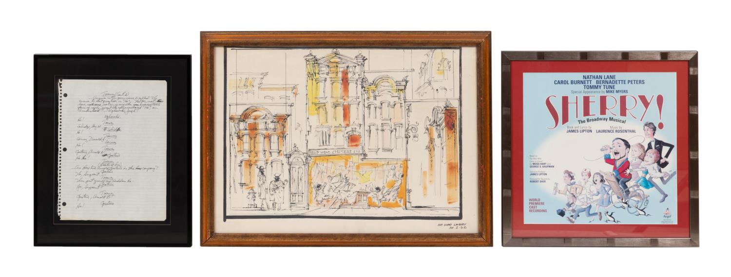 THREE JAMES LIPTON FRAMED THEATER