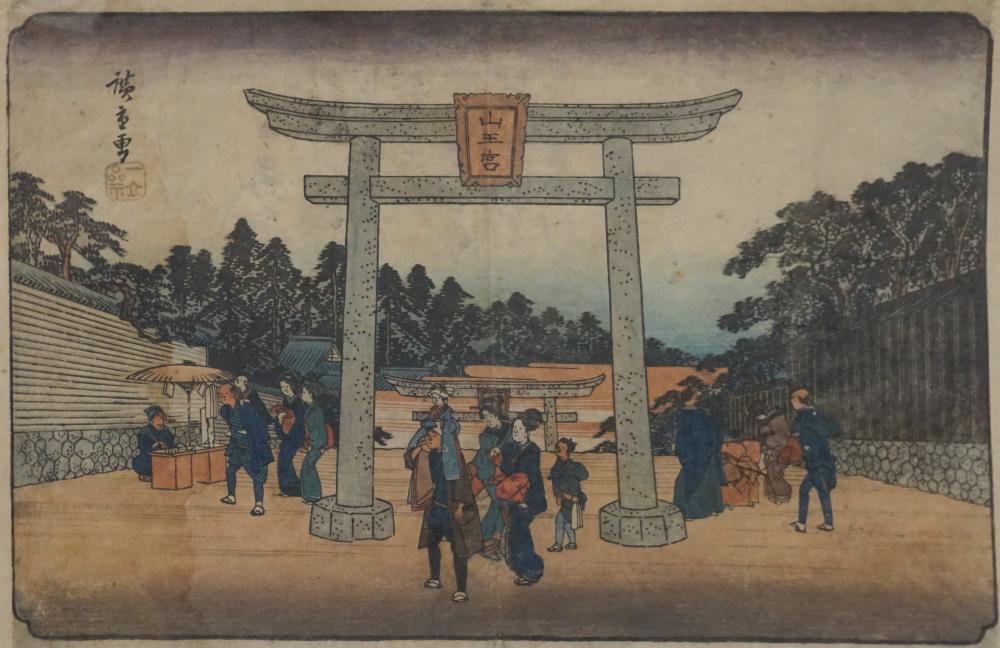 THREE JAPANESE BLOCK PRINTSThree