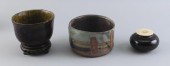 THREE JAPANESE CERAMIC TEA CER
