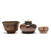 THREE JAPANESE CERAMIC TEA WAR