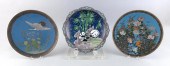 THREE JAPANESE CLOISONNE ENAME