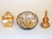 Three Japanese earthenware ite