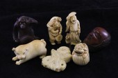 Three Japanese ivory netsuke l