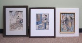 THREE JAPANESE KABUKI CHARACTE