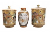 THREE JAPANESE KUTANI PORCELAI