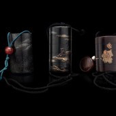 Three Japanese lacquer Four-Ca