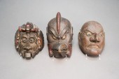 THREE JAPANESE LACQUER PAPIER