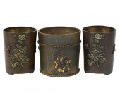 THREE JAPANESE MATCH HOLDERSTh