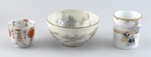 THREE JAPANESE PORCELAIN TABLE