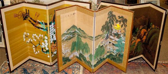 Three Japanese screens Estimate $