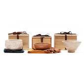 THREE JAPANESE TEA BOWLS ( CHA
